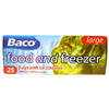 Click to view Food and Freezer Bags With Tie Closures - Large